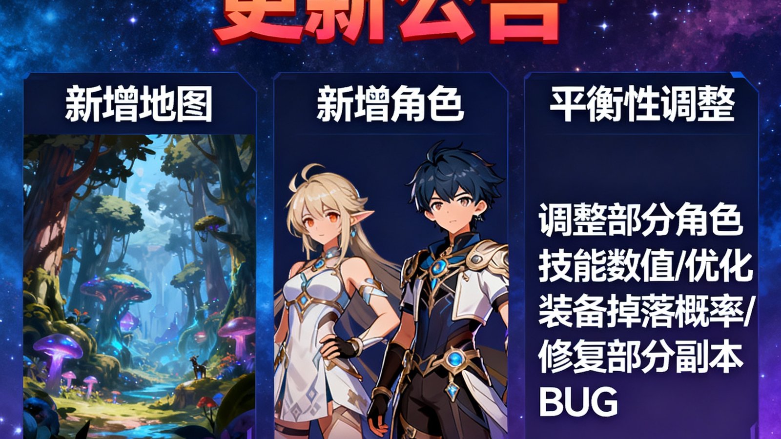 星穹传说2.0版本更新公告,新增地图和角色,官方发布平衡性调整